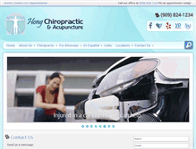 Tablet Screenshot of hongchiropractic.com